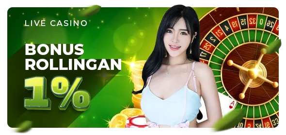 BONUS ROLLINGAN LIVECASINO 1%